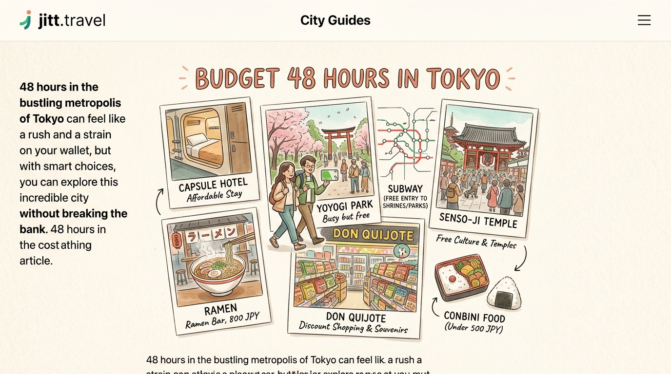 How to Spend 48 Hours in Tokyo Without Breaking the Bank - Illustration 1