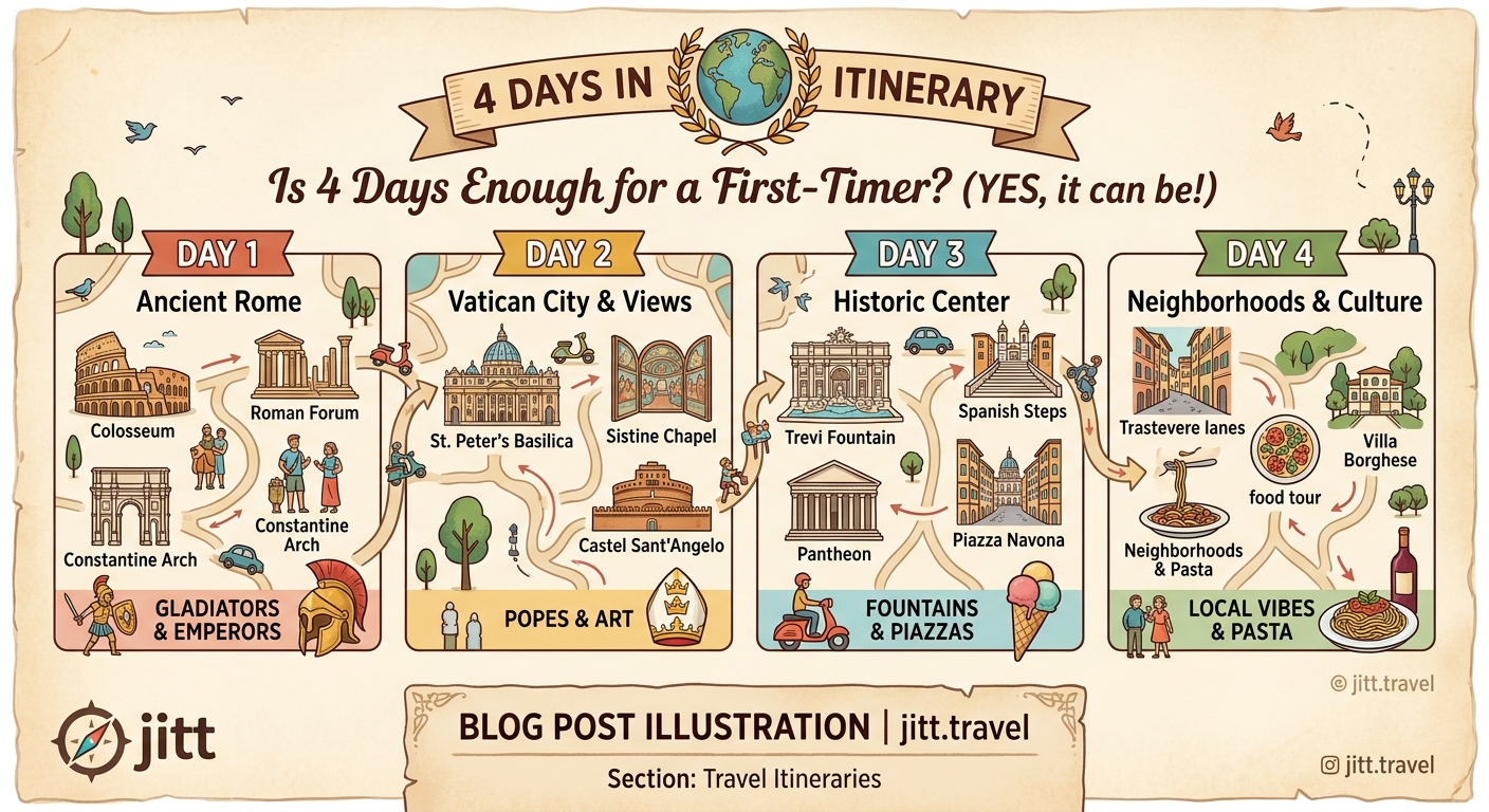 Is 4 Days Enough for Rome? A Realistic First-Timer's Itinerary - Illustration 1