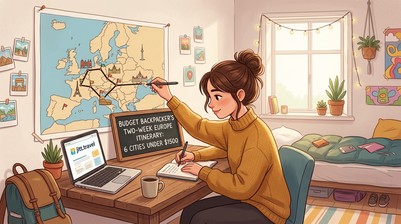 Budget Backpacker's Two-Week Europe Itinerary: 6 Cities Under $1500 - Illustration 1