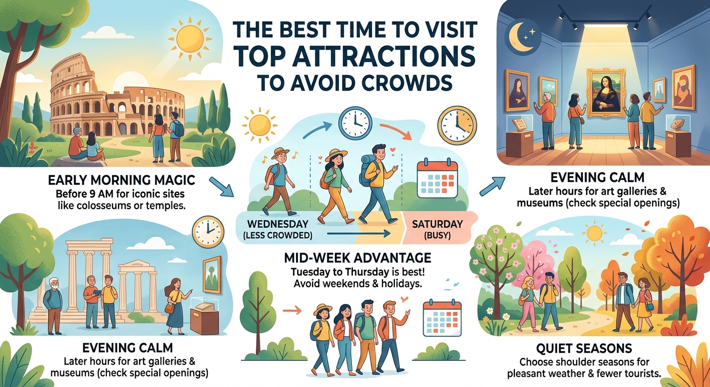 The Best Time to Visit Top Attractions to Avoid Crowds — image 1