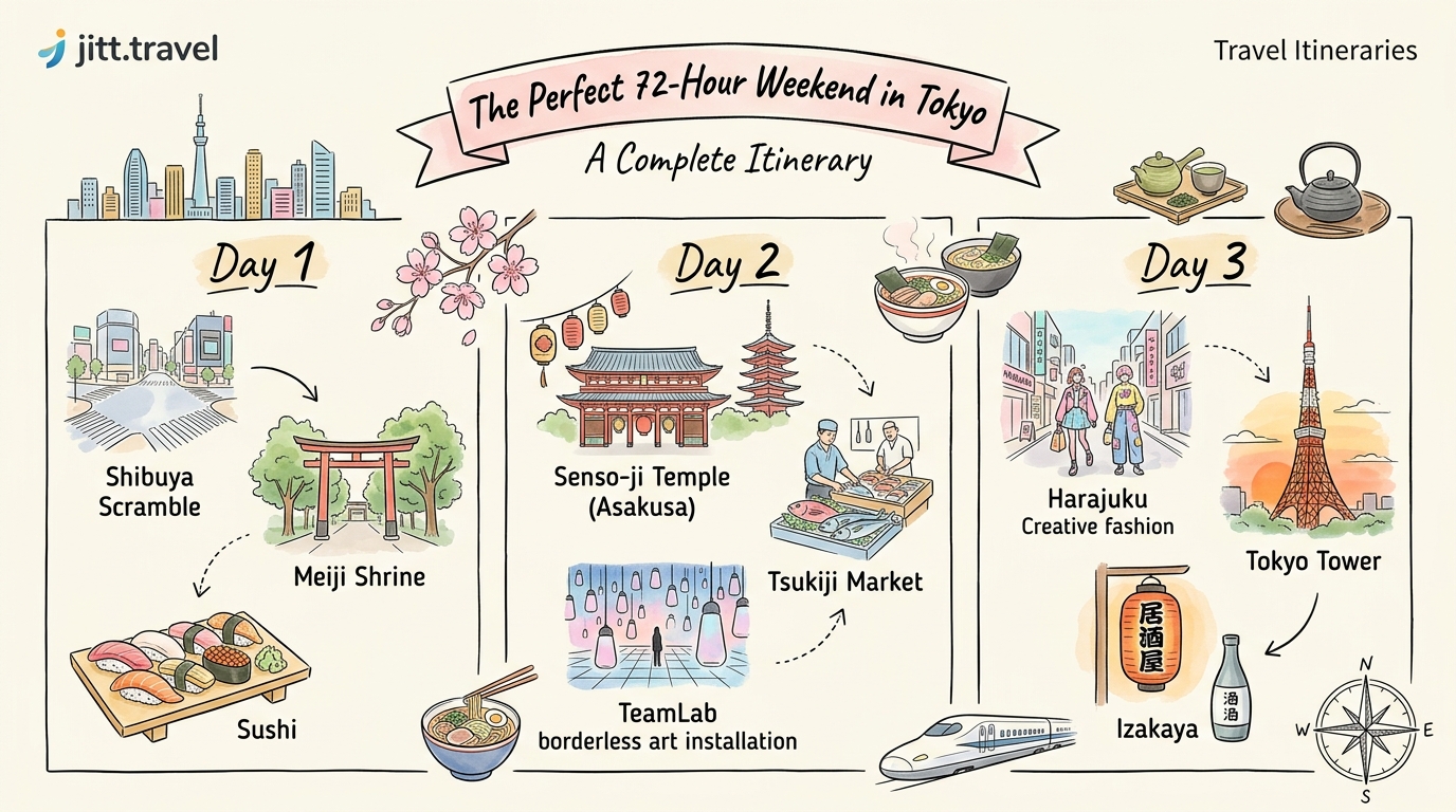 The Perfect 72-Hour Weekend in Tokyo: A Complete Itinerary — image 1