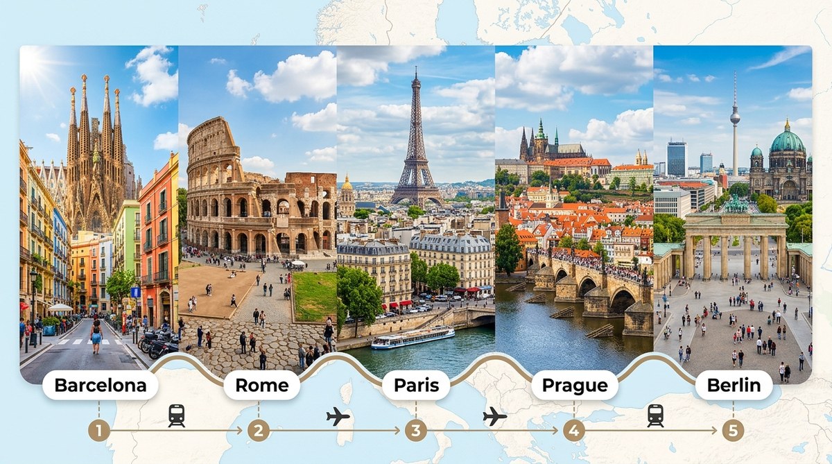 5 European Cities You Can Visit in One Week Without Breaking the Bank